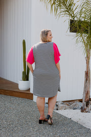 Belle Dress (Short) - Stripe
