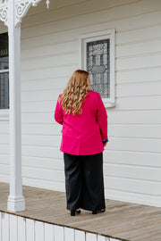 Boyfriend Blazer - Pink/Pink Plaid