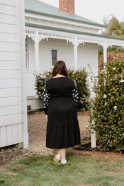 Wilma Dress - Black Floral