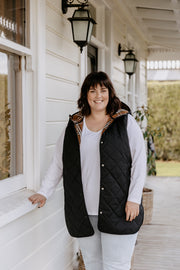 Quilted Vest - Black