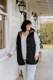 Quilted Vest - Black