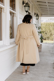 Wool Long Coat - Camel