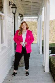 Longline Blazer - Pink