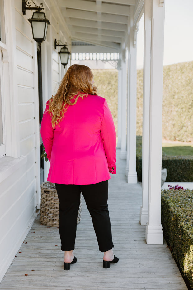 Longline Blazer - Pink
