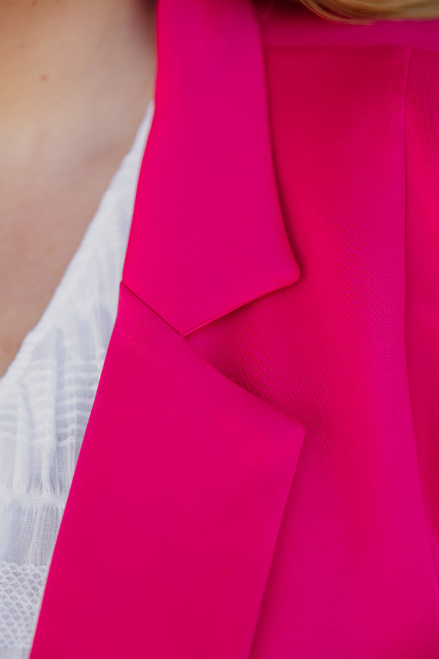 Longline Blazer - Pink