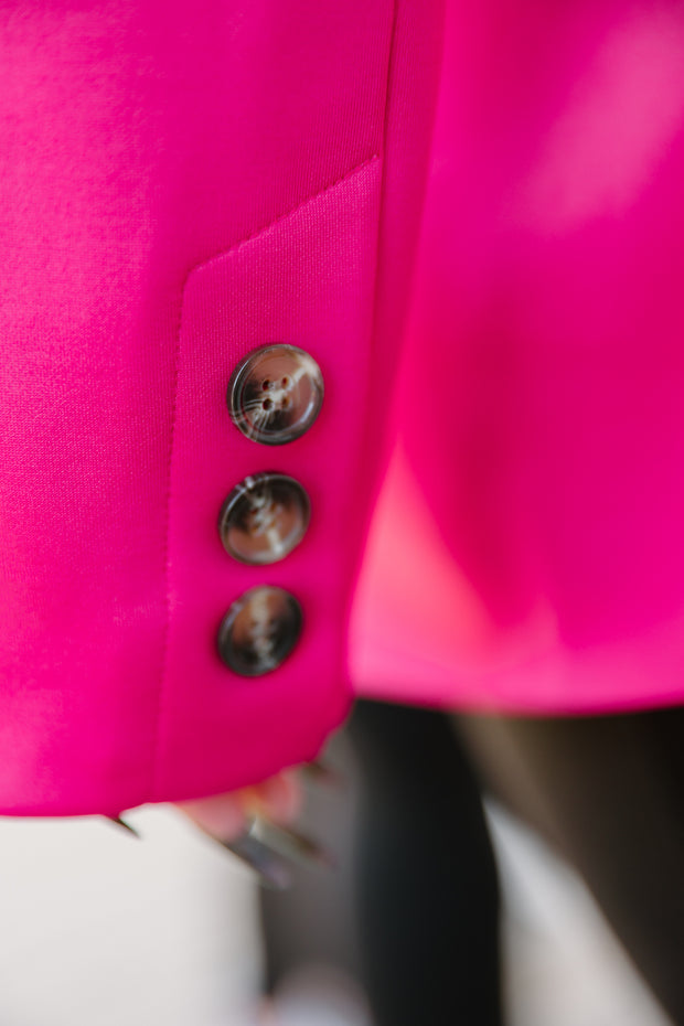 Longline Blazer - Pink