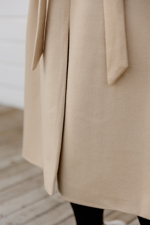 Wool Long Coat - Camel