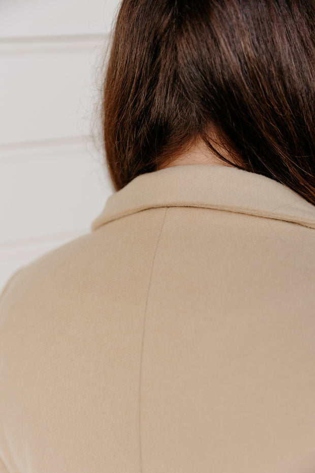 Wool Long Coat - Camel