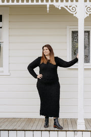 Elle Dress - Black Bubble