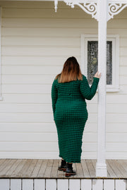 Elle Dress - Green Bubble