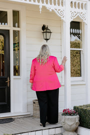 Longline Blazer - Pink