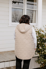 Quilted Vest - Cream/Beige