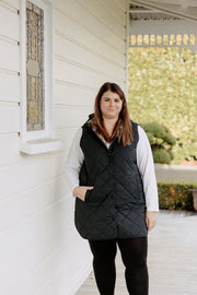 Quilted Vest - Black