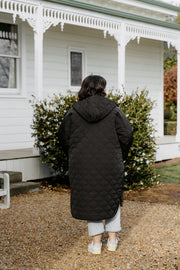 Faulty Quilted Coat - Black