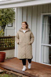 Faulty Quilted Coat - Sage