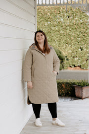 Faulty Quilted Coat - Sage