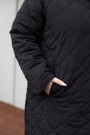 Faulty Quilted Coat - Black