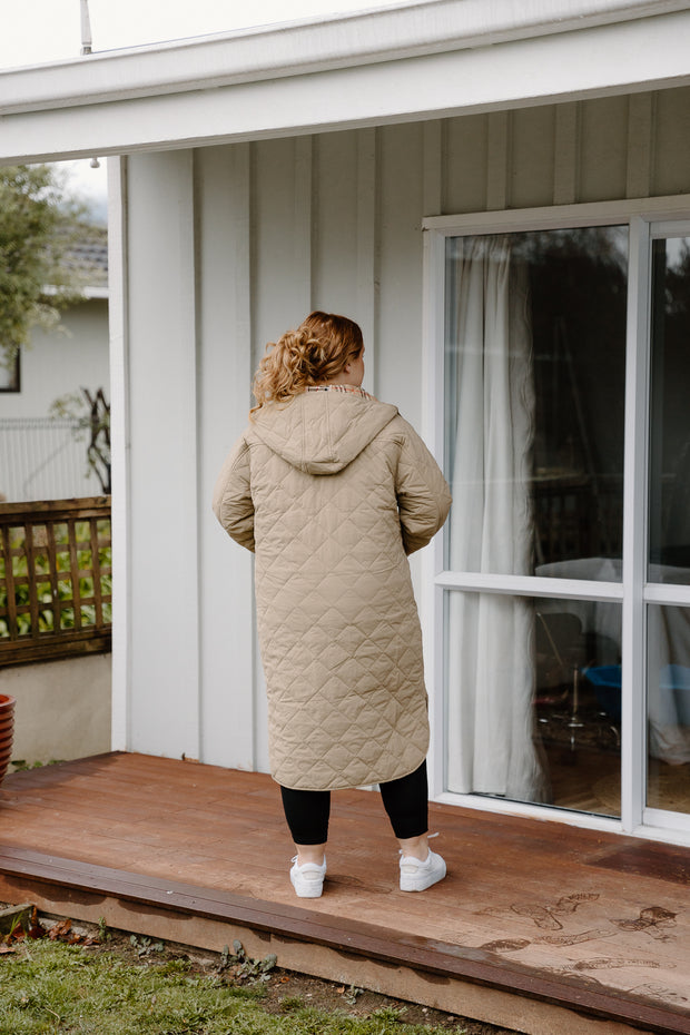 Faulty Quilted Coat - Sage