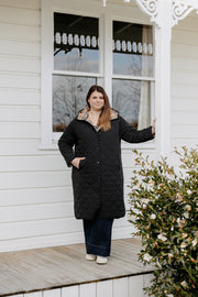 Faulty Quilted Coat - Black