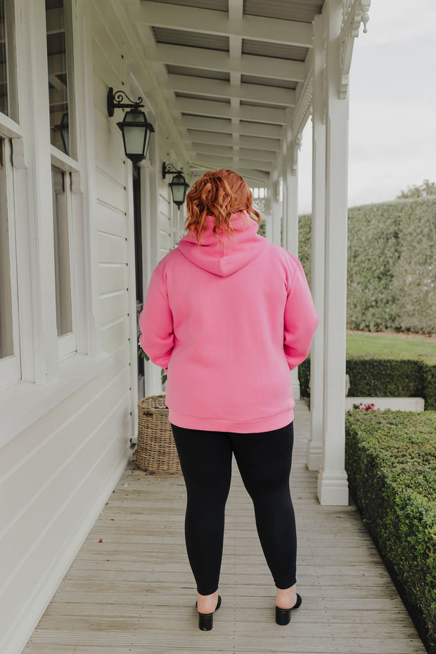 Zip Hoodie - Pink/Red